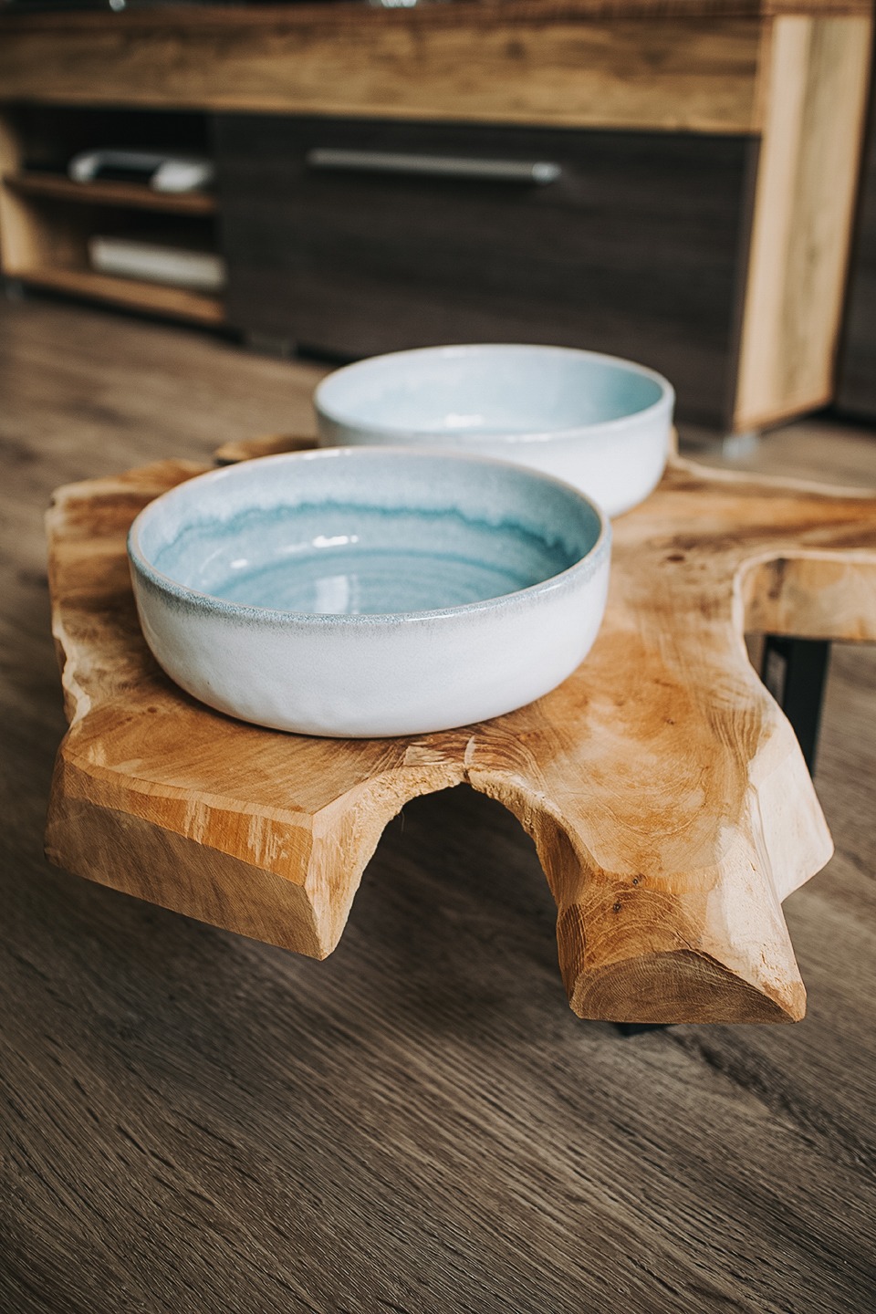 DIY Hunde Futterbar TEAK Keramik 15